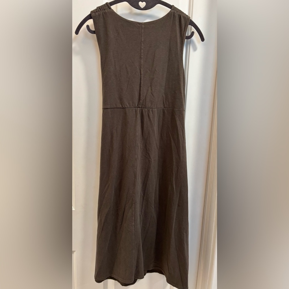 Athleta Sleeveless Brown Wrap Tie Dress | Women’s Small - Picture 5 of 10